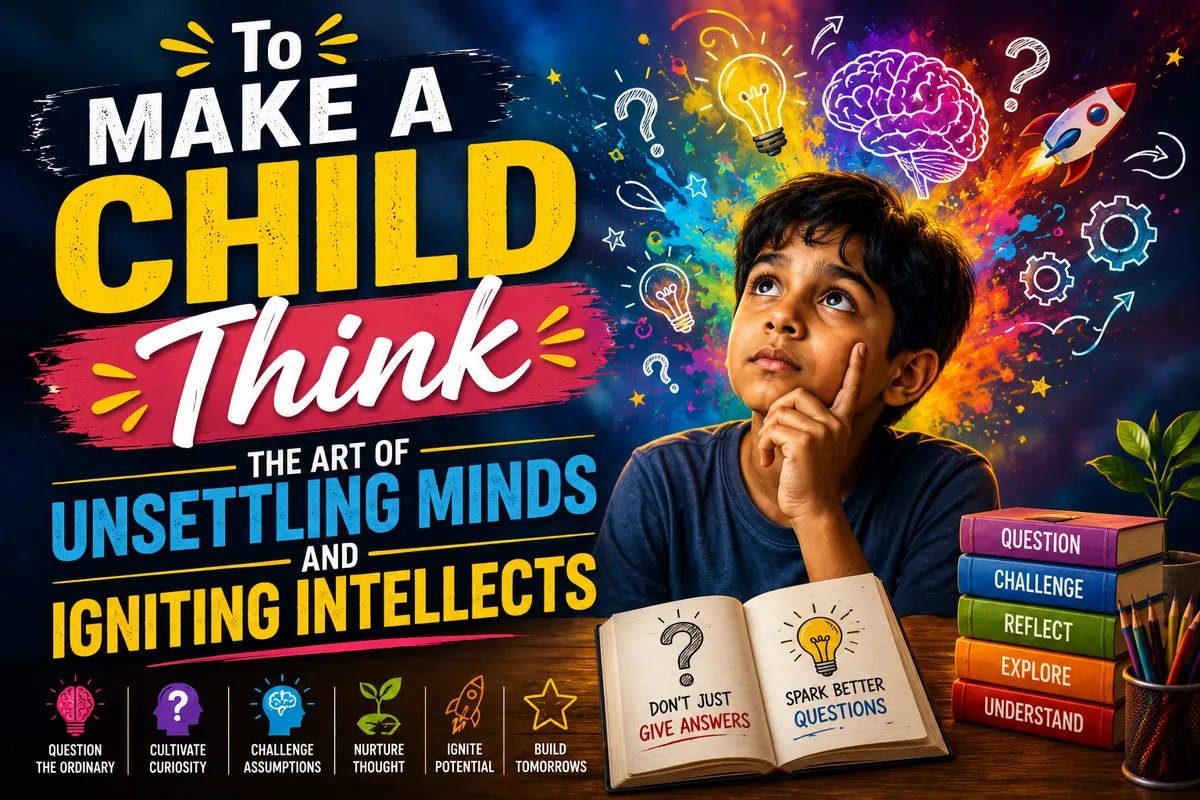 To Make a Child Think: The Art of Unsettling Minds and Igniting Intellects