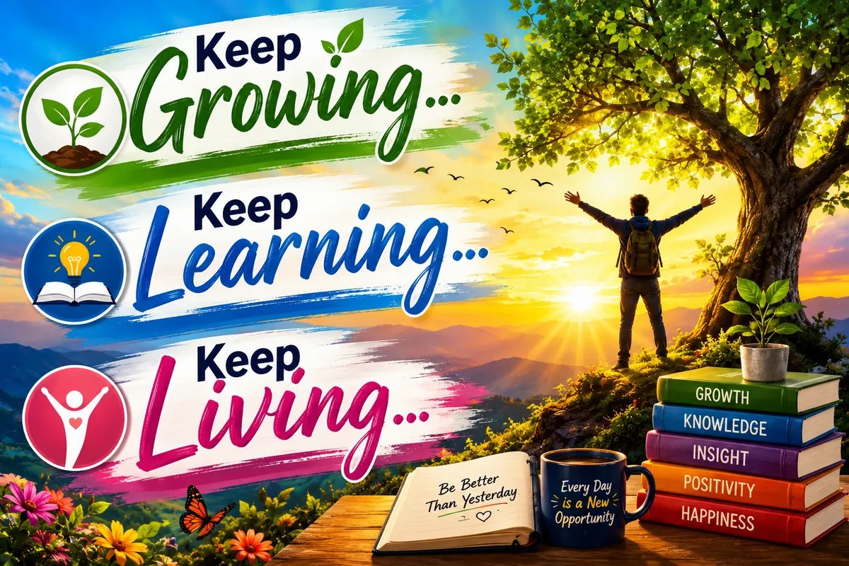 Keep Growing... Keep Learning... Keep Living
